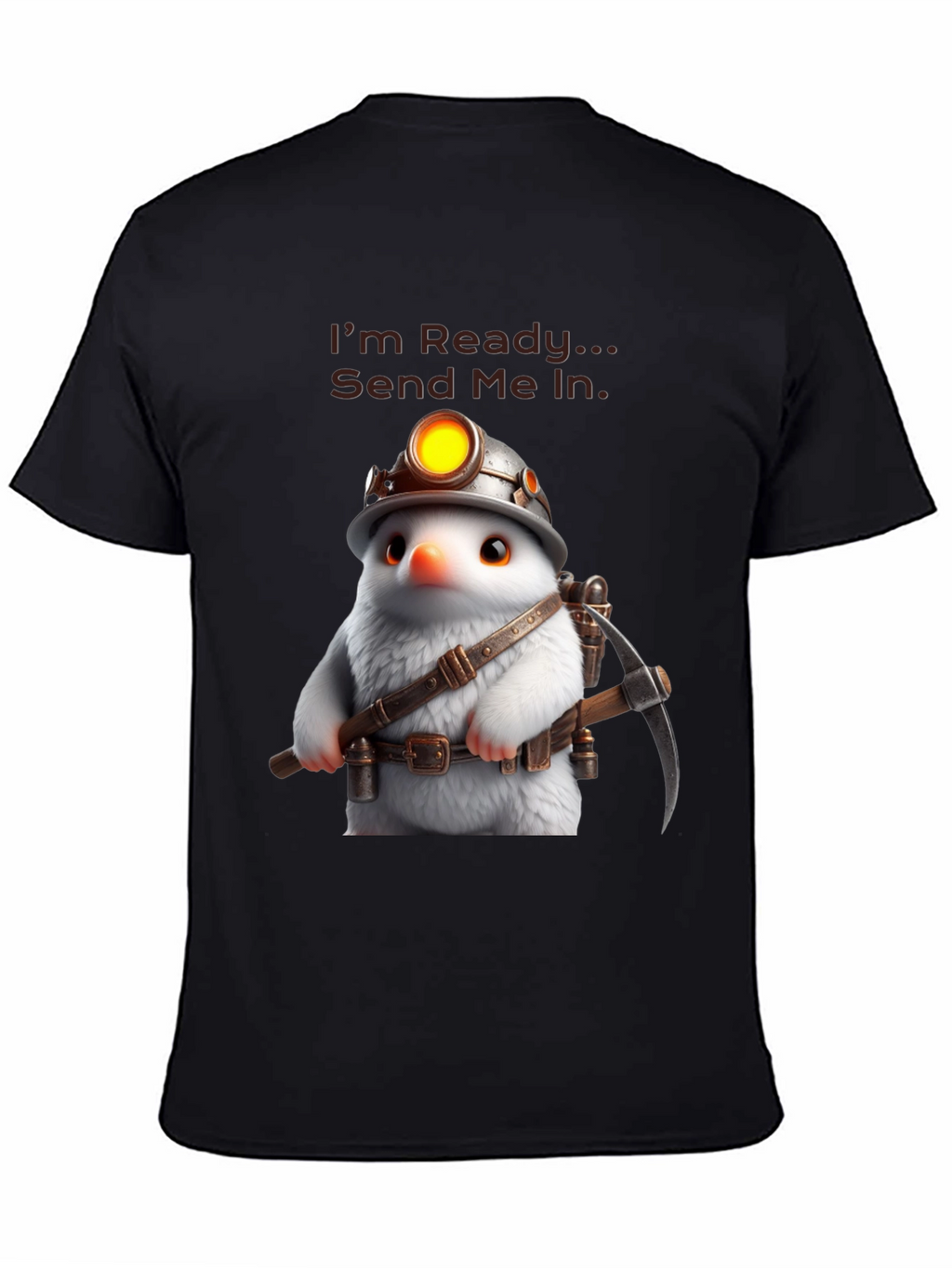 Ready Miner T-Shirt - Unique Cartoon Design