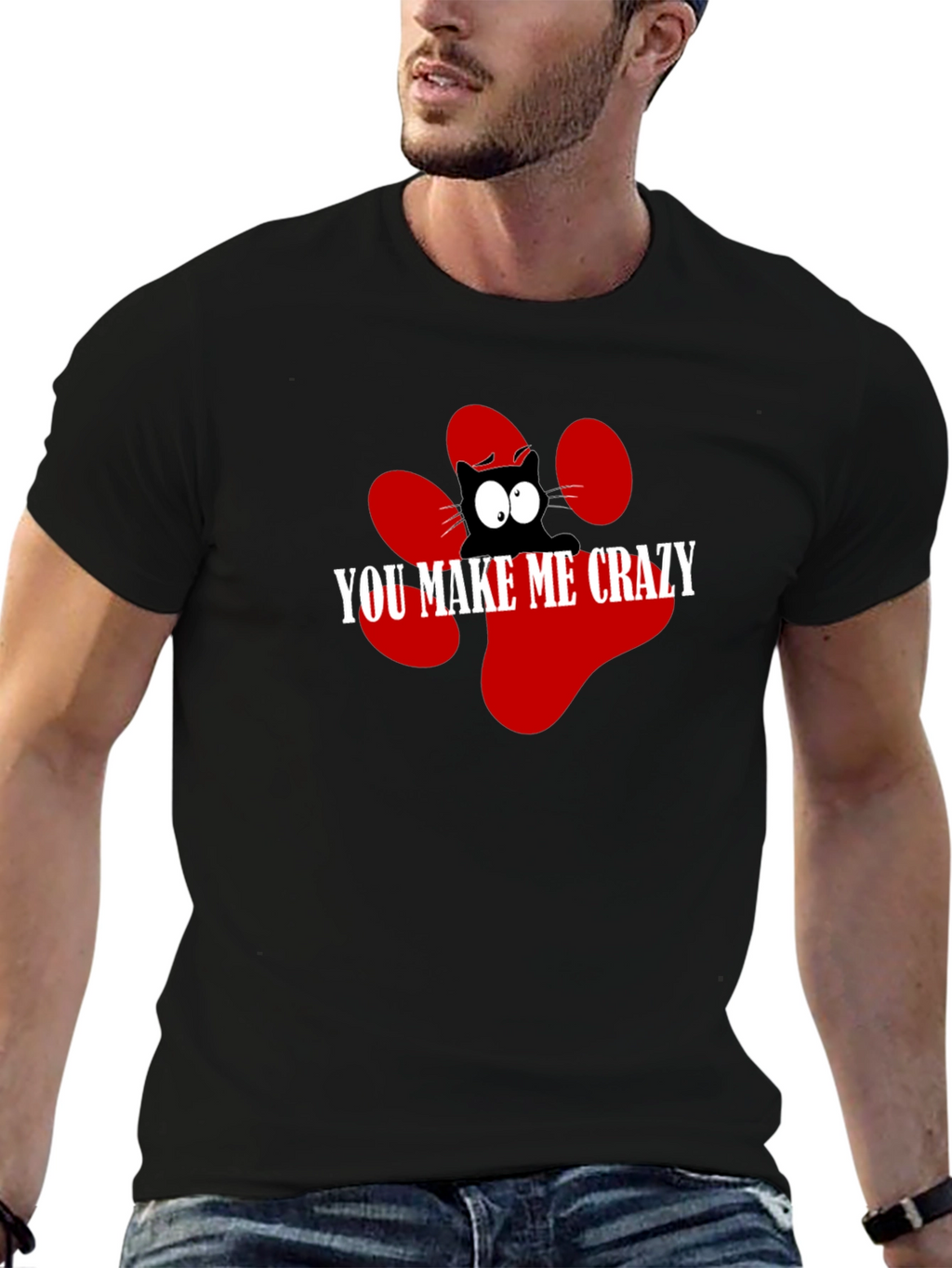 You Make Me Crazy Cat Graphic Tee