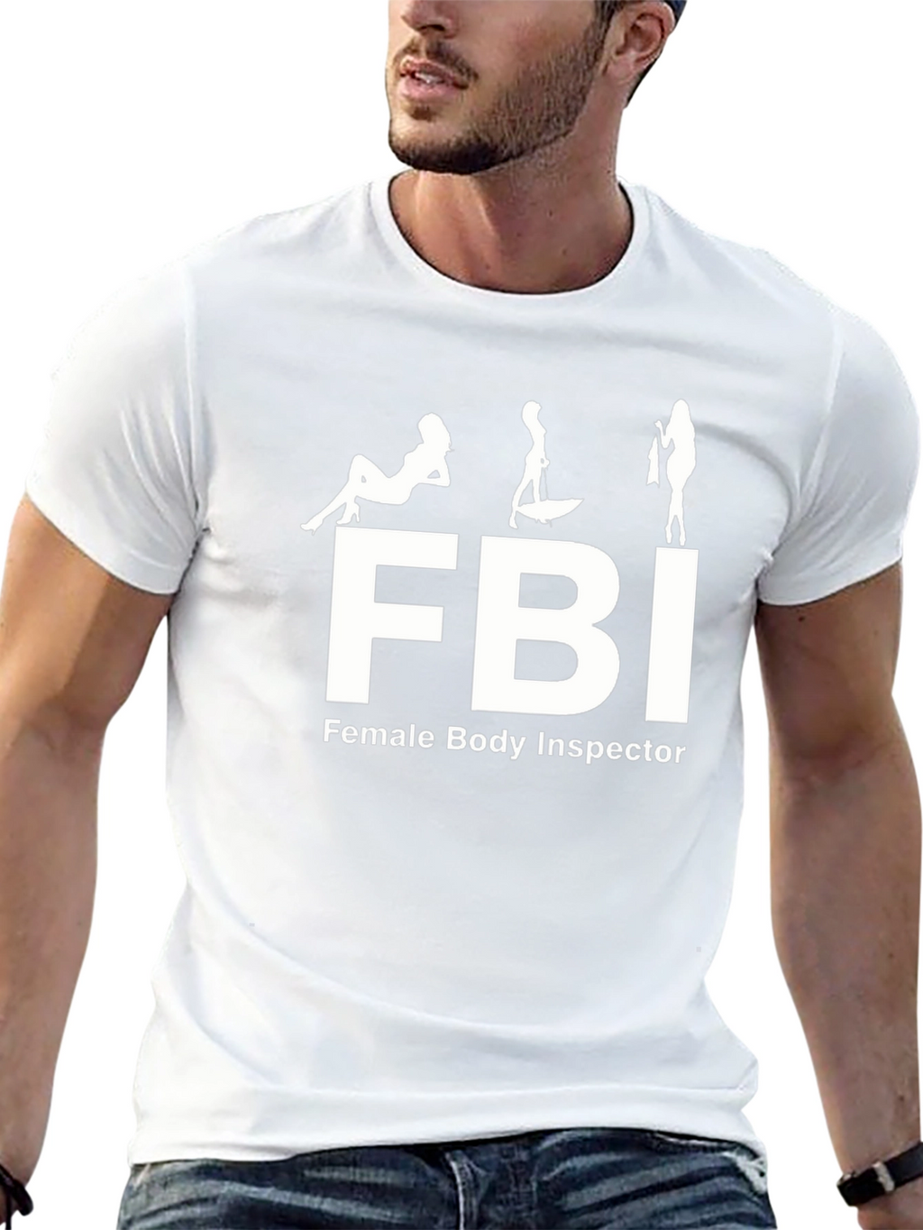 FBI Female Body Inspector Graphic Tee - Black