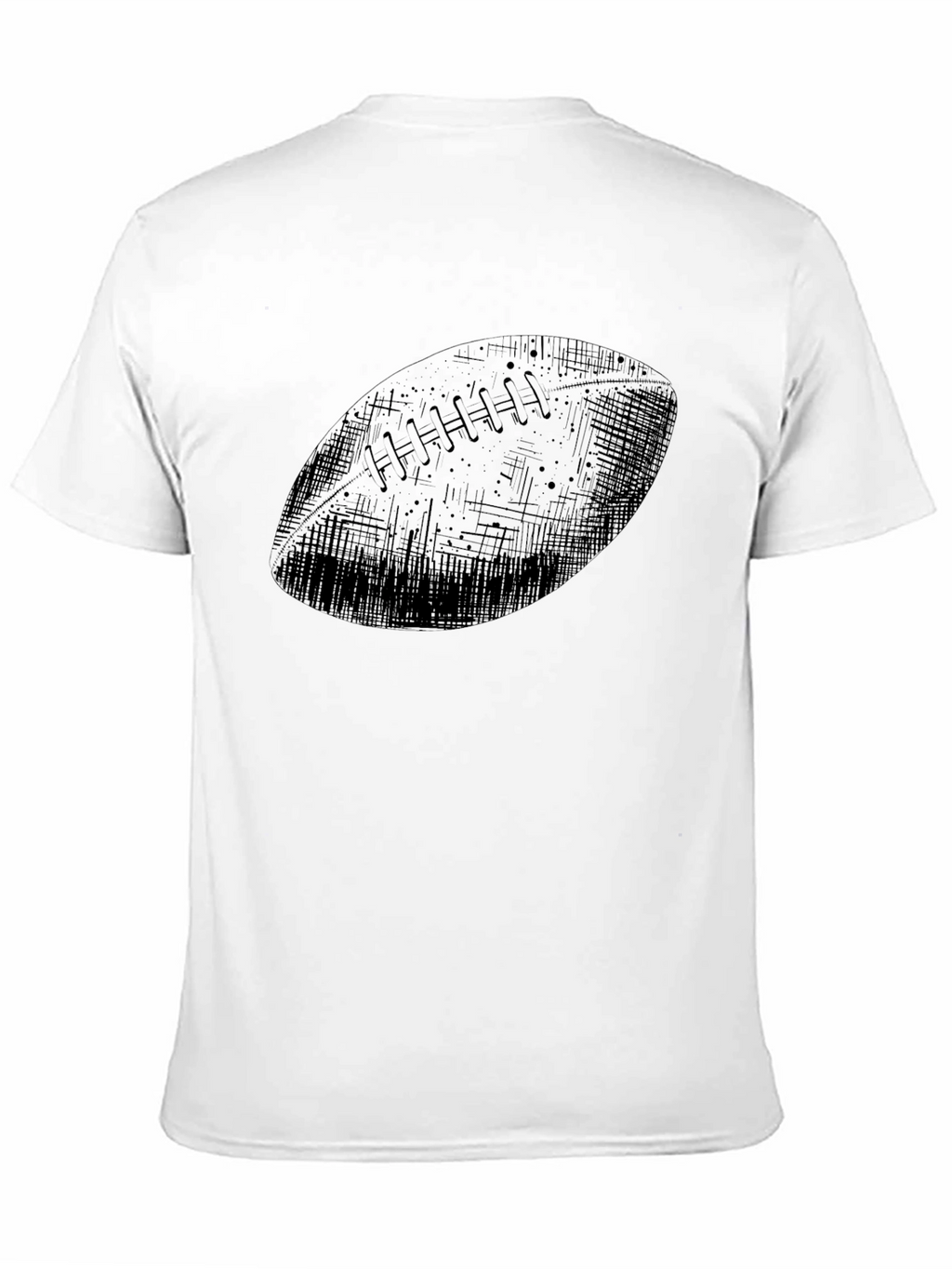 Football Graphic Black T-Shirt