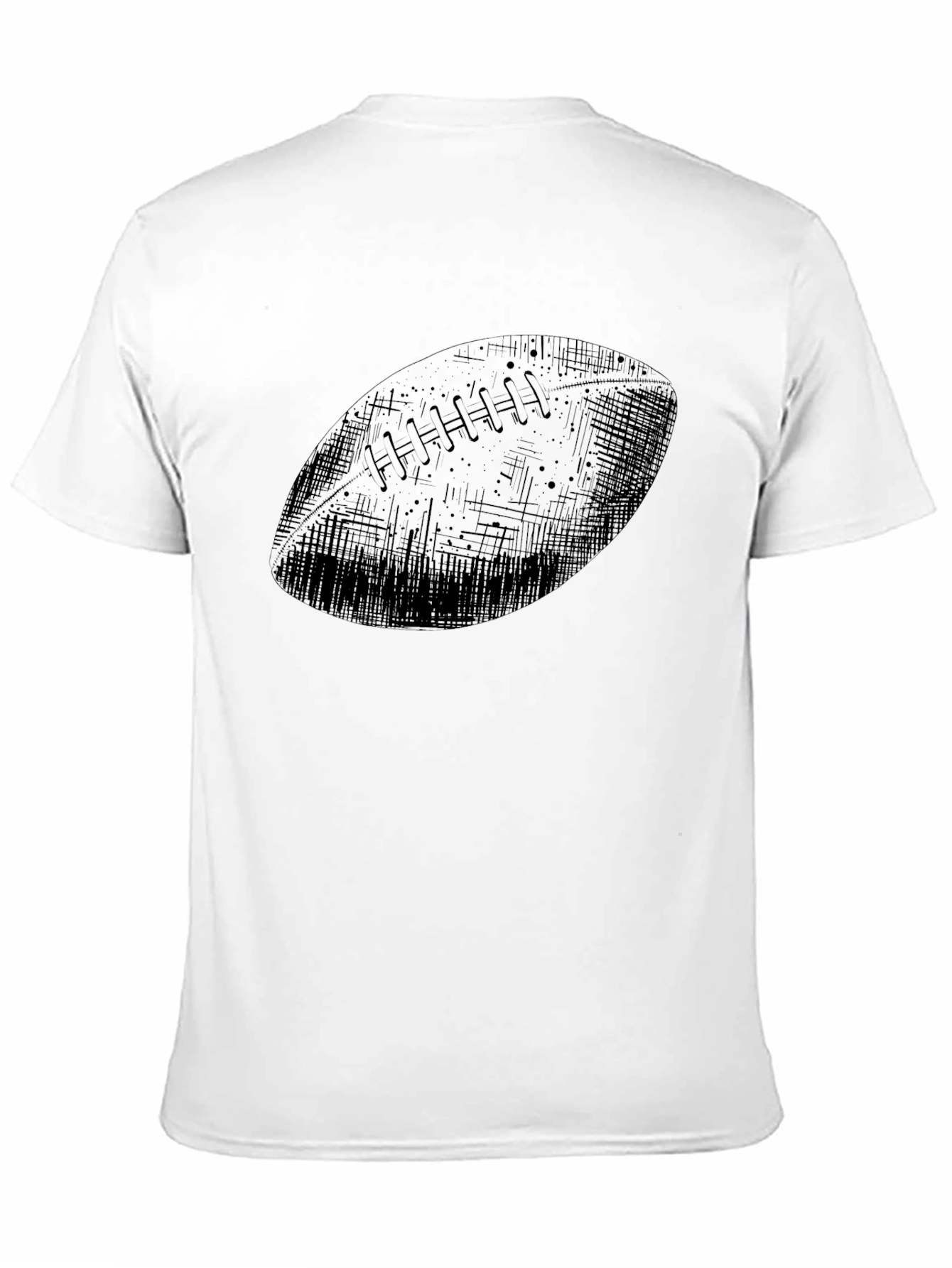Football Graphic Black T-Shirt