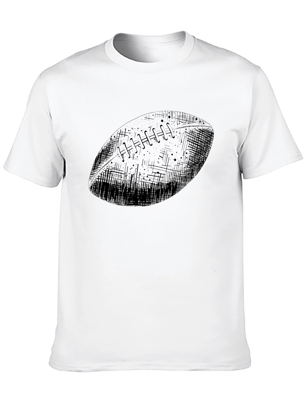 Football Graphic Black T-Shirt