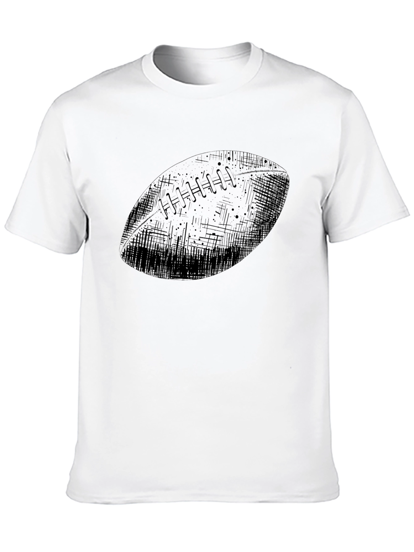 Football Graphic Black T-Shirt