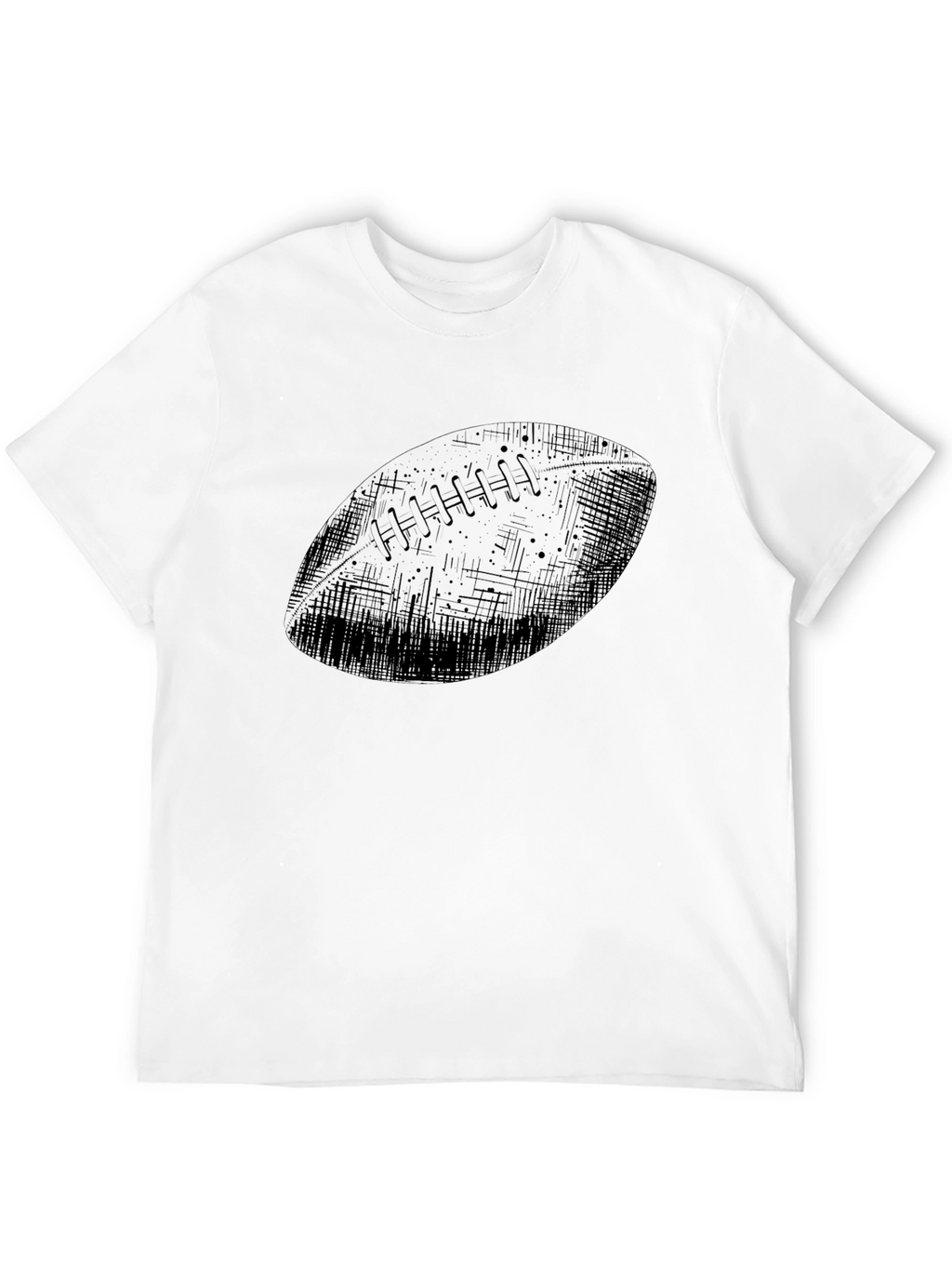 Football Graphic Black T-Shirt