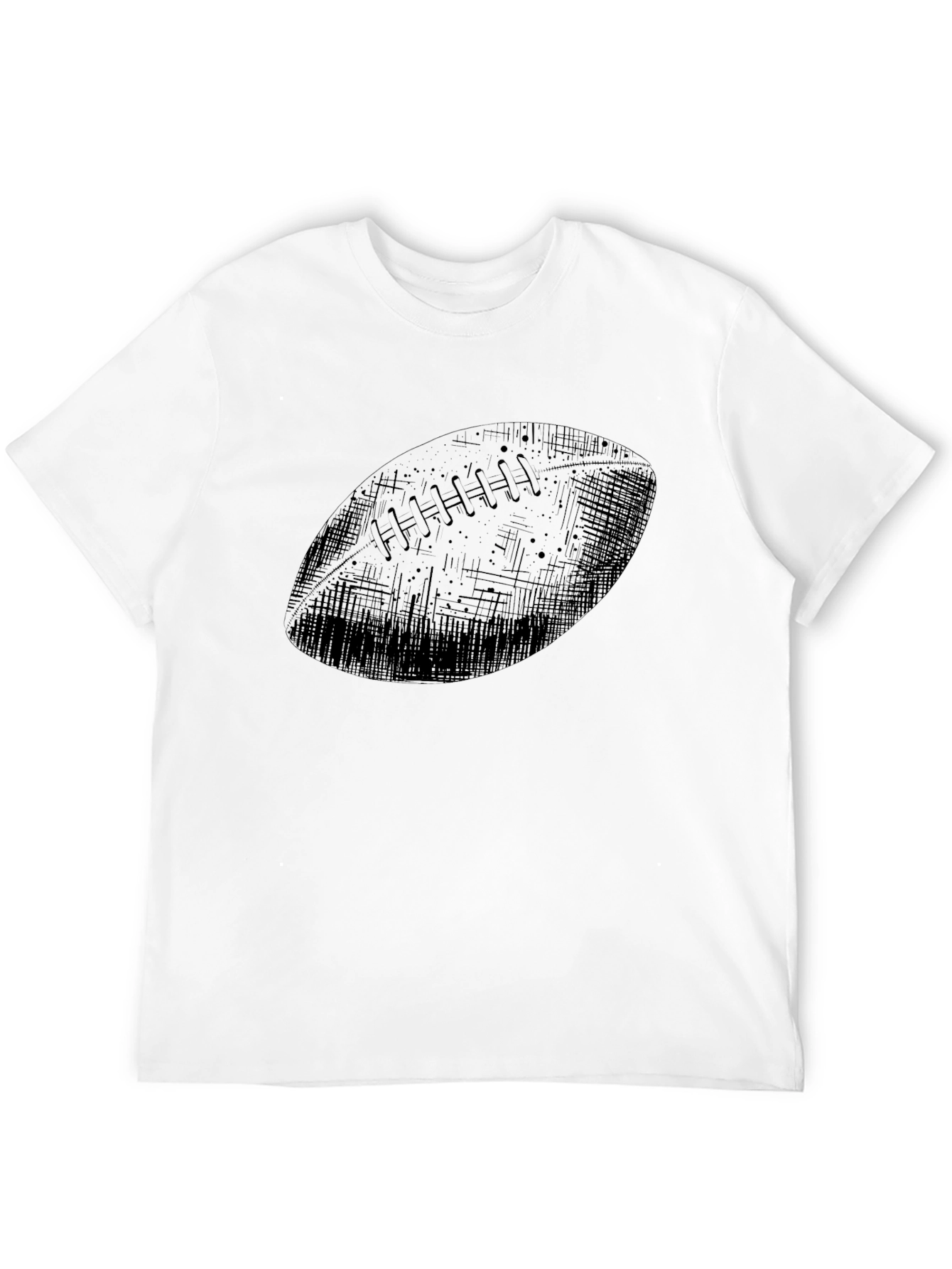 Football Graphic Black T-Shirt