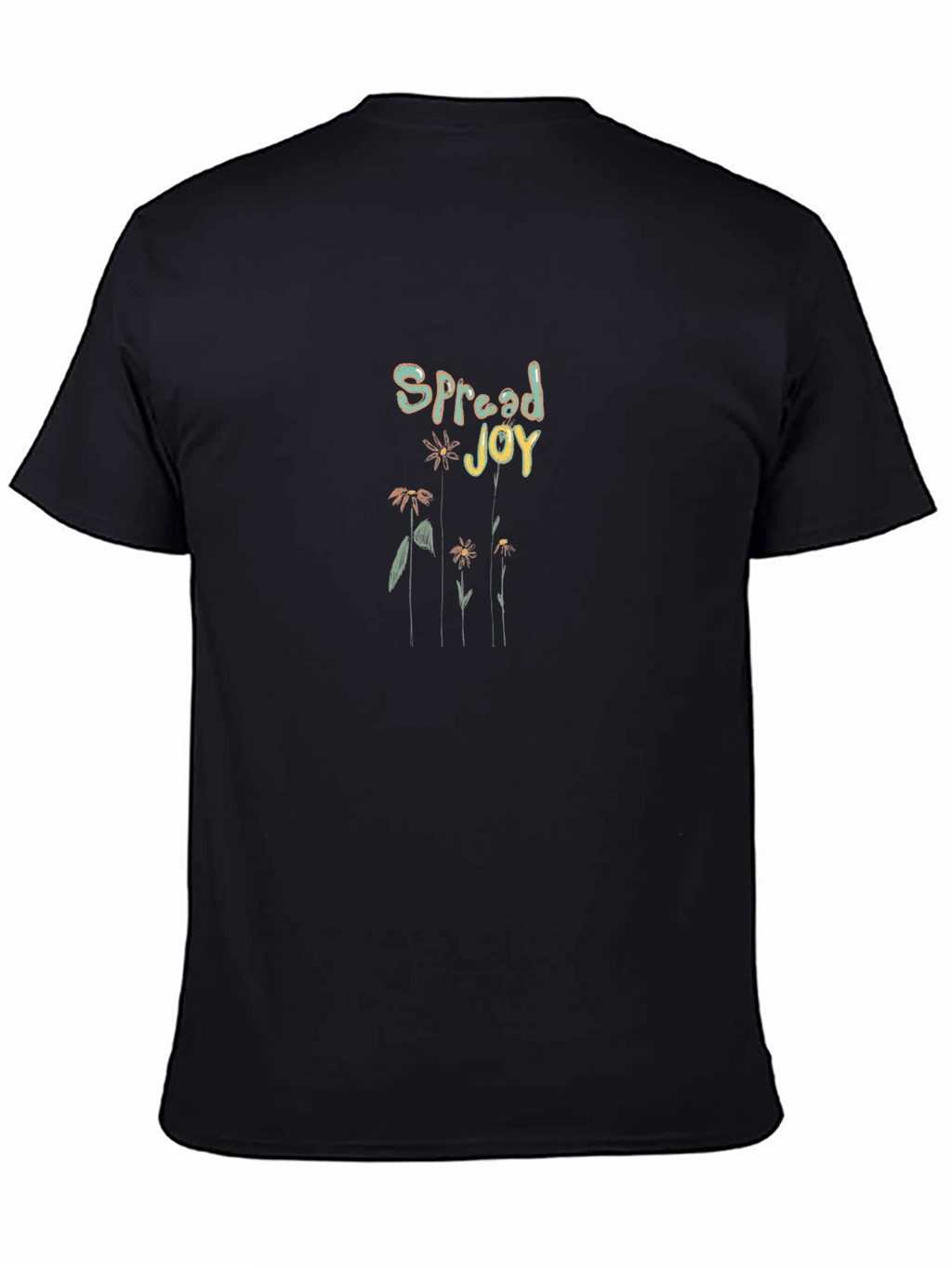 Spread Joy Graphic Tee - Black Casual Shirt