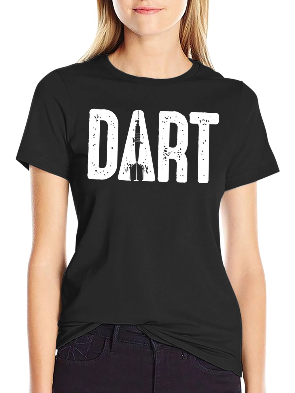 DART Graphic Tee - Cool Casual Black T-Shirt
