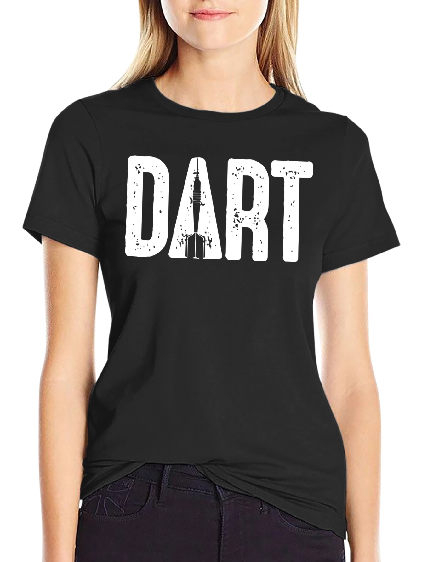 DART Graphic Tee - Cool Casual Black T-Shirt