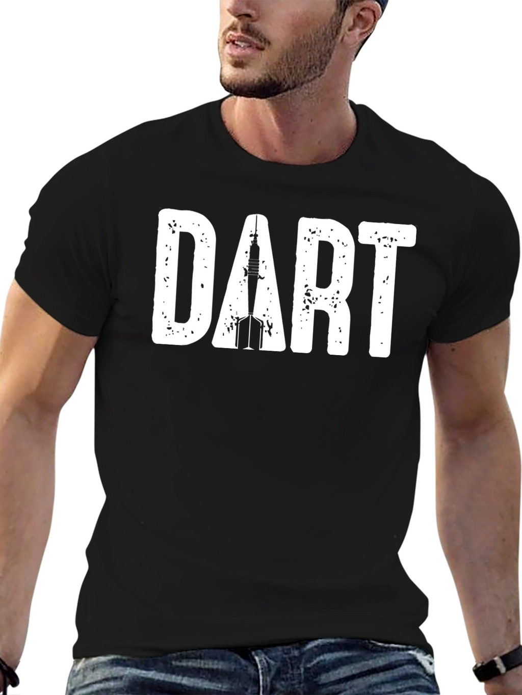 DART Graphic Tee - Cool Casual Black T-Shirt