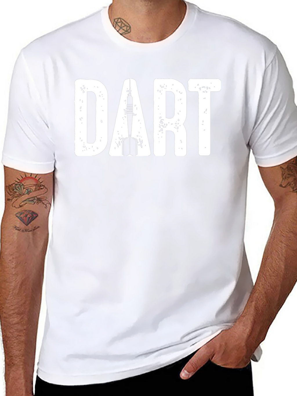 DART Graphic Tee - Cool Casual Black T-Shirt