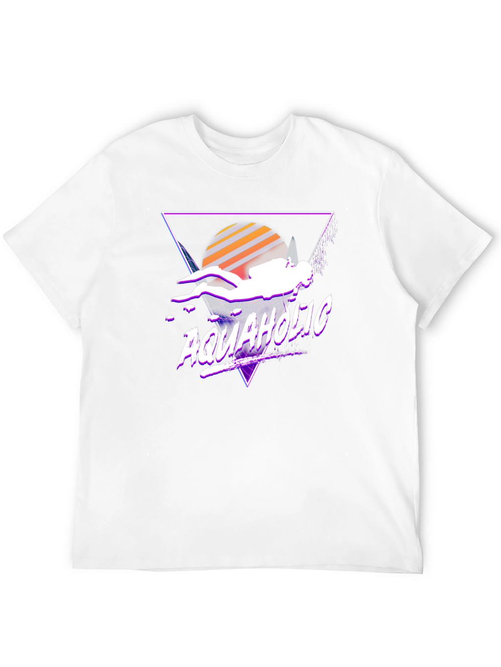 Aquaholic Scuba Diver Graphic Tee - Retro Style