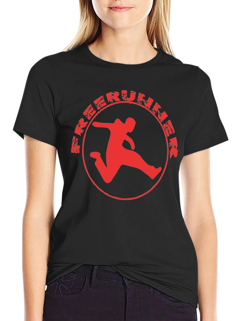 Freerummer Graphic Tee - Black Cotton