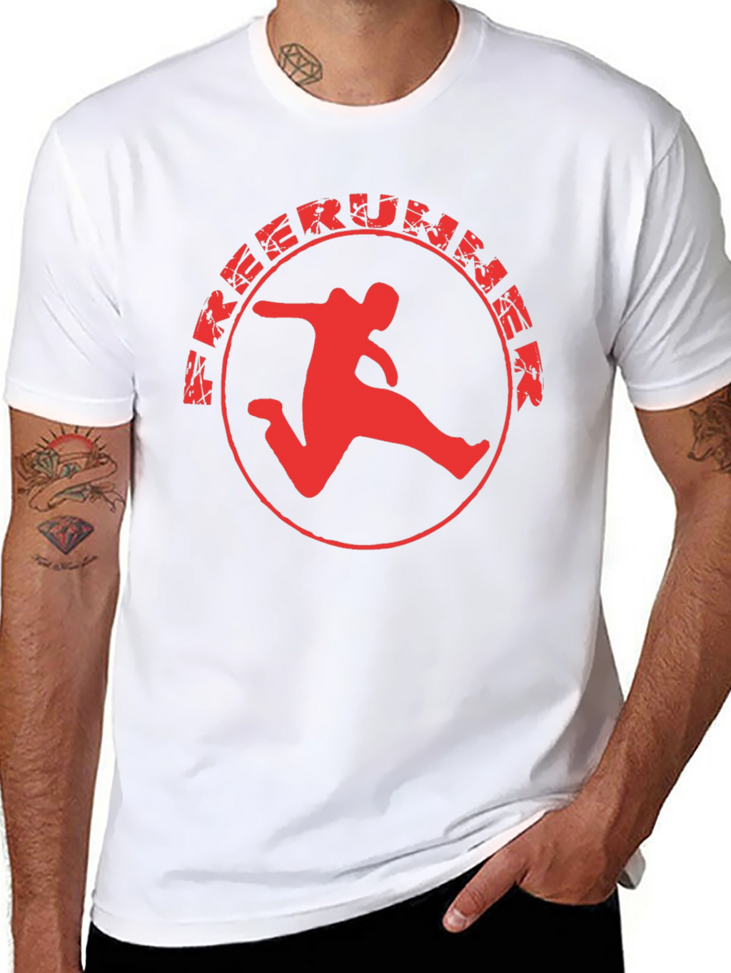 Freerummer Graphic Tee - Black Cotton