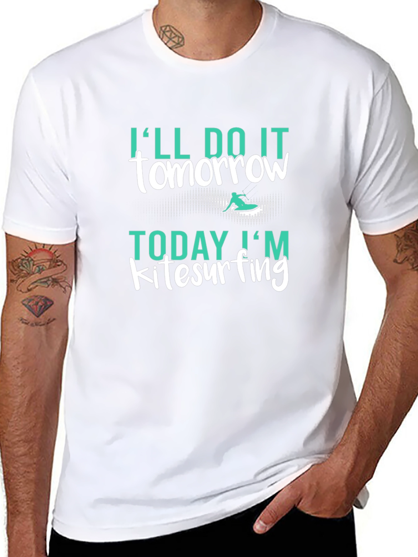 Kitesurfing T-Shirt: Ill Do It Tomorrow