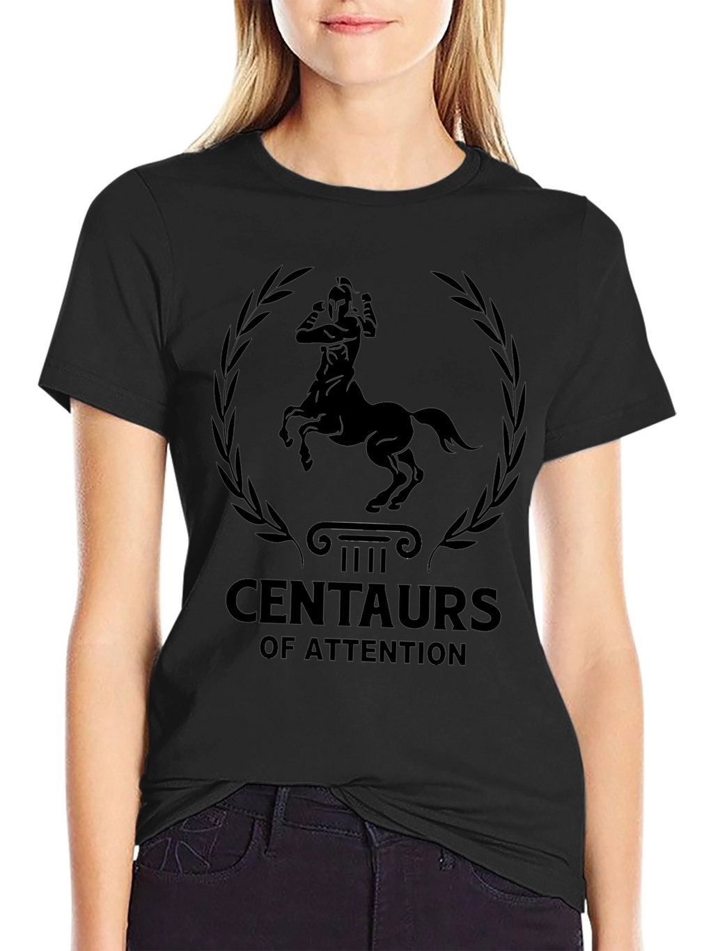 Centaur of Attention Graphic Tee - Black