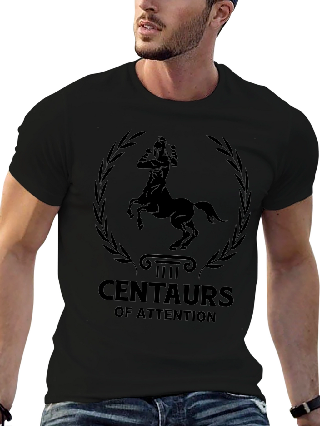 Centaur of Attention Graphic Tee - Black