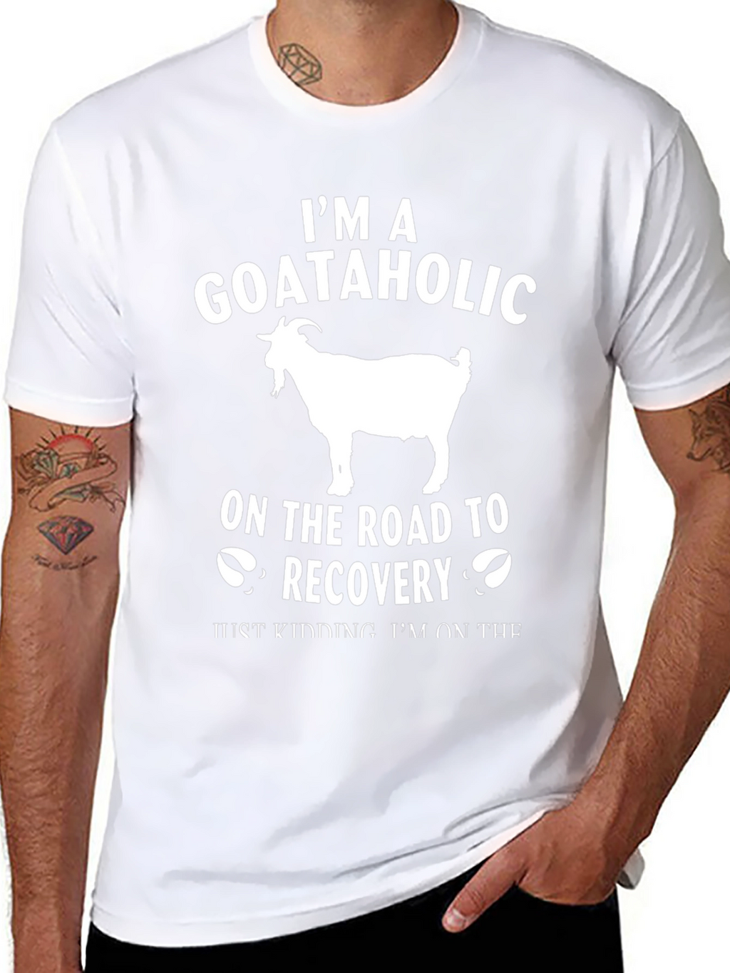 Goataholic T-Shirt: Funny Goat Lover Tee