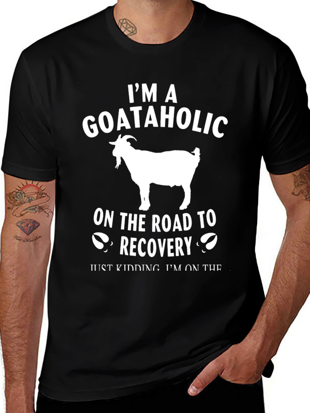 Goataholic T-Shirt: Funny Goat Lover Tee
