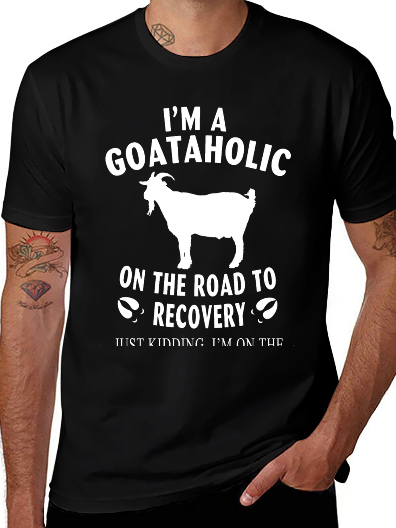 Goataholic T-Shirt: Funny Goat Lover Tee