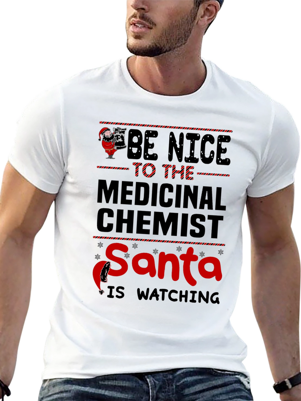 Medicinal Chemist Santa Christmas T-Shirt