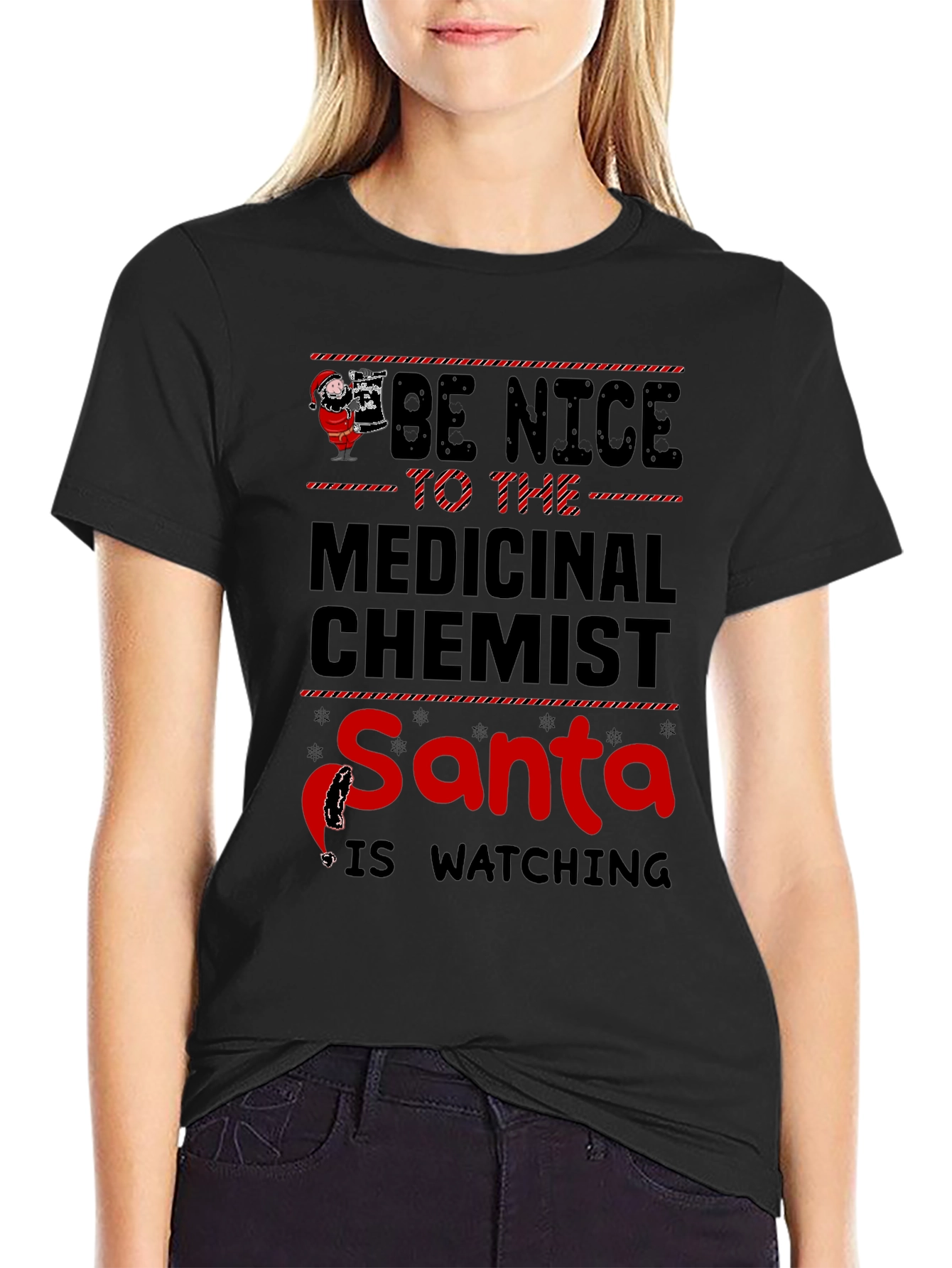Medicinal Chemist Santa Christmas T-Shirt