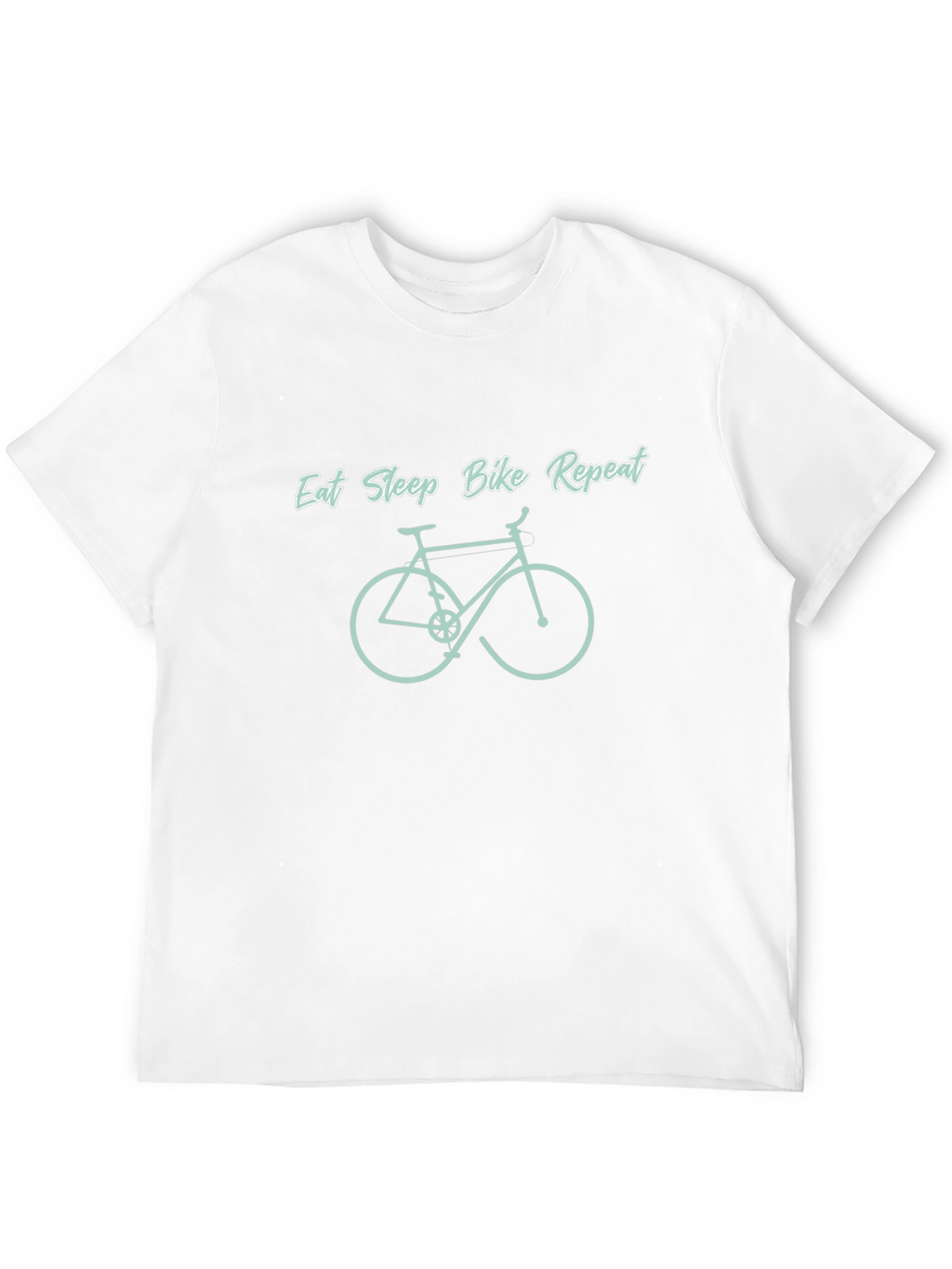 Eat Sleep Bike Repeat Black Graphic Tee