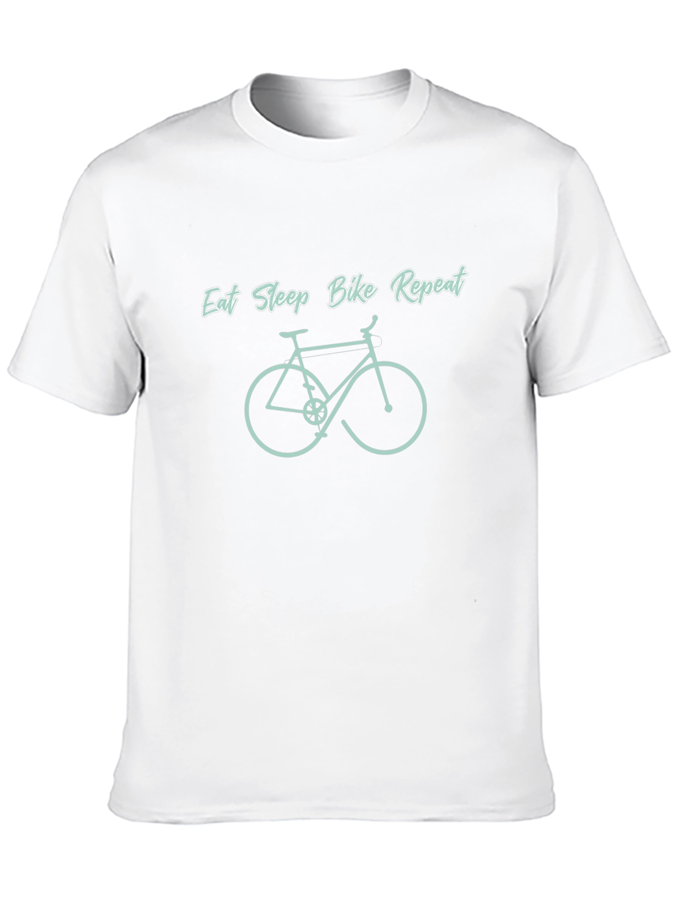 Eat Sleep Bike Repeat Black Graphic Tee