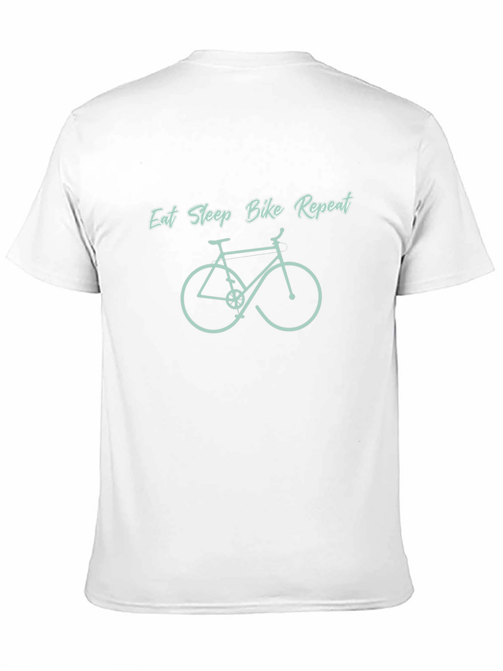 Eat Sleep Bike Repeat Black Graphic Tee