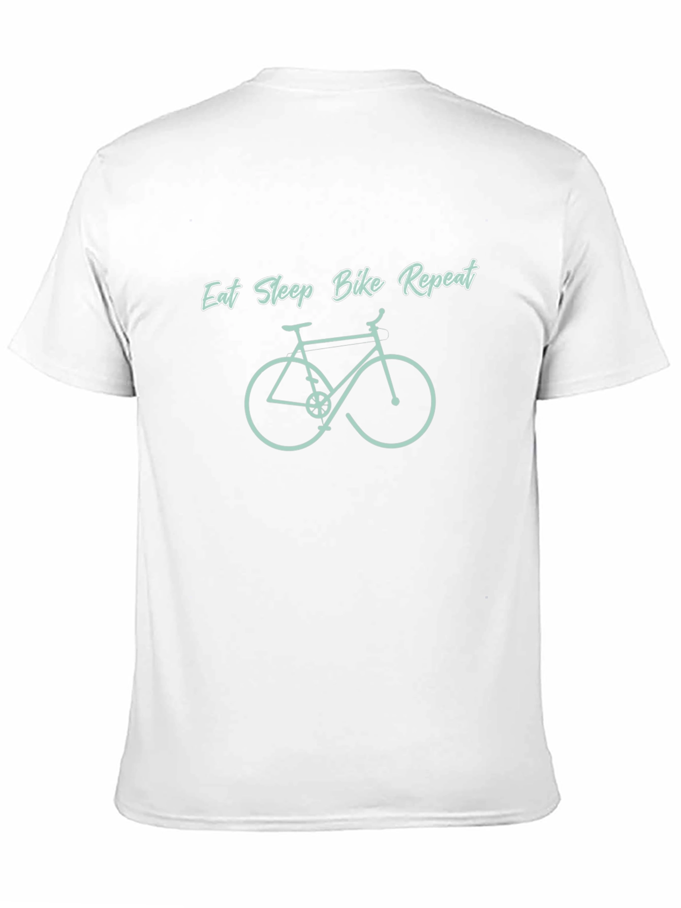 Eat Sleep Bike Repeat Black Graphic Tee