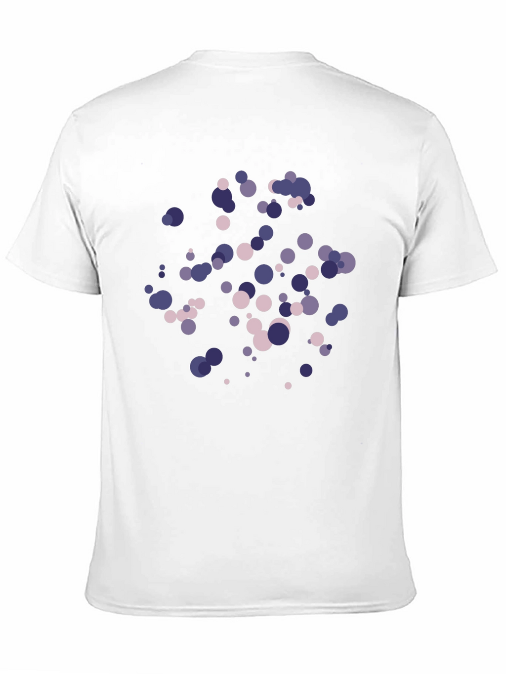 Stylish Circle Pattern Black T-Shirt