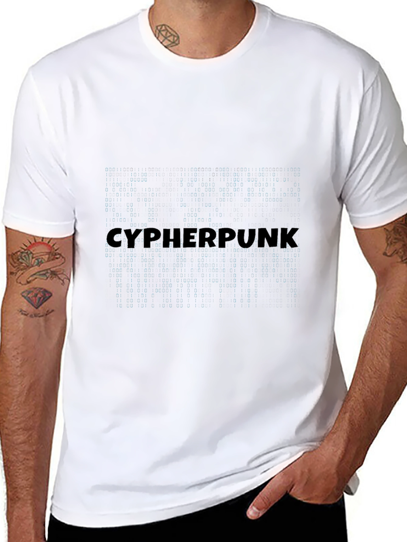 Cyberpunk Text Matrix T-Shirt