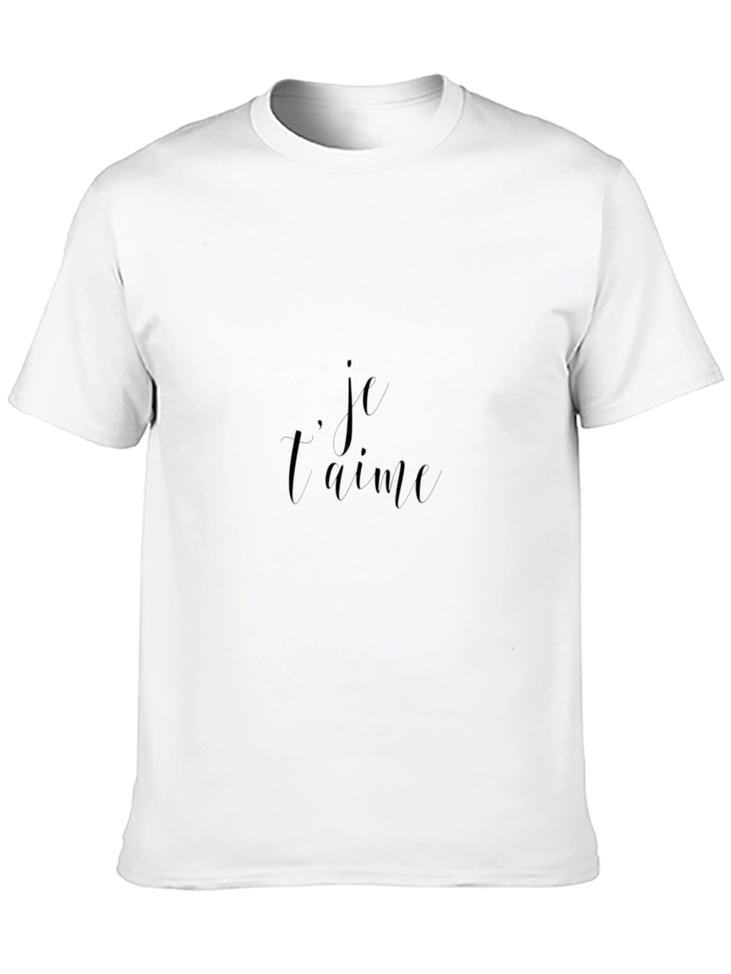 Je Taime Black Graphic Tee