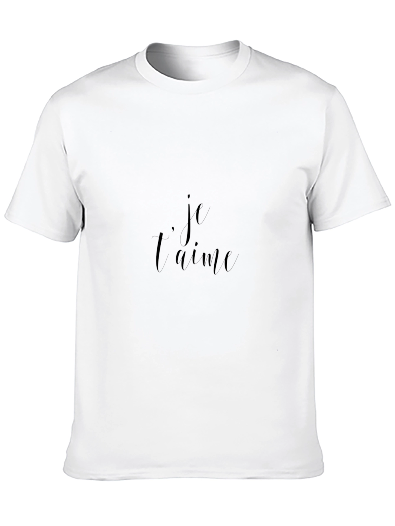 Je Taime Black Graphic Tee