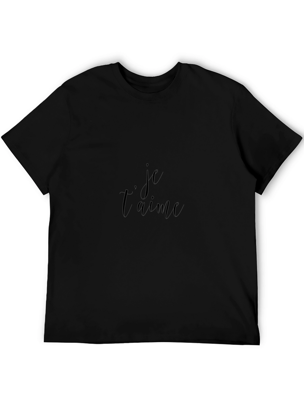 Je Taime Black Graphic Tee