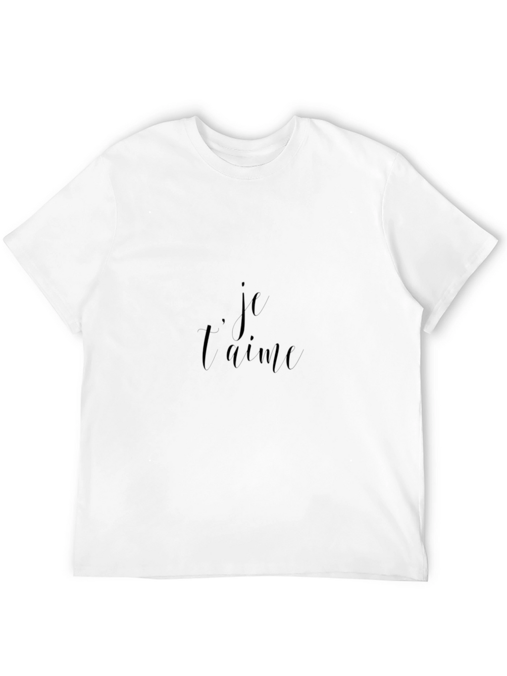 Je Taime Black Graphic Tee