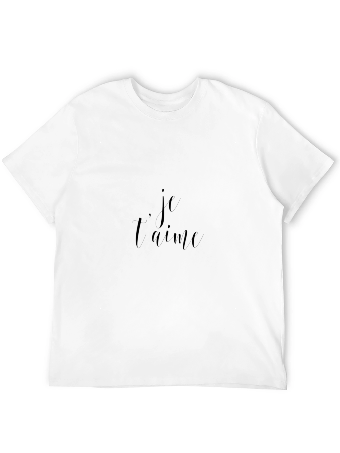 Je Taime Black Graphic Tee