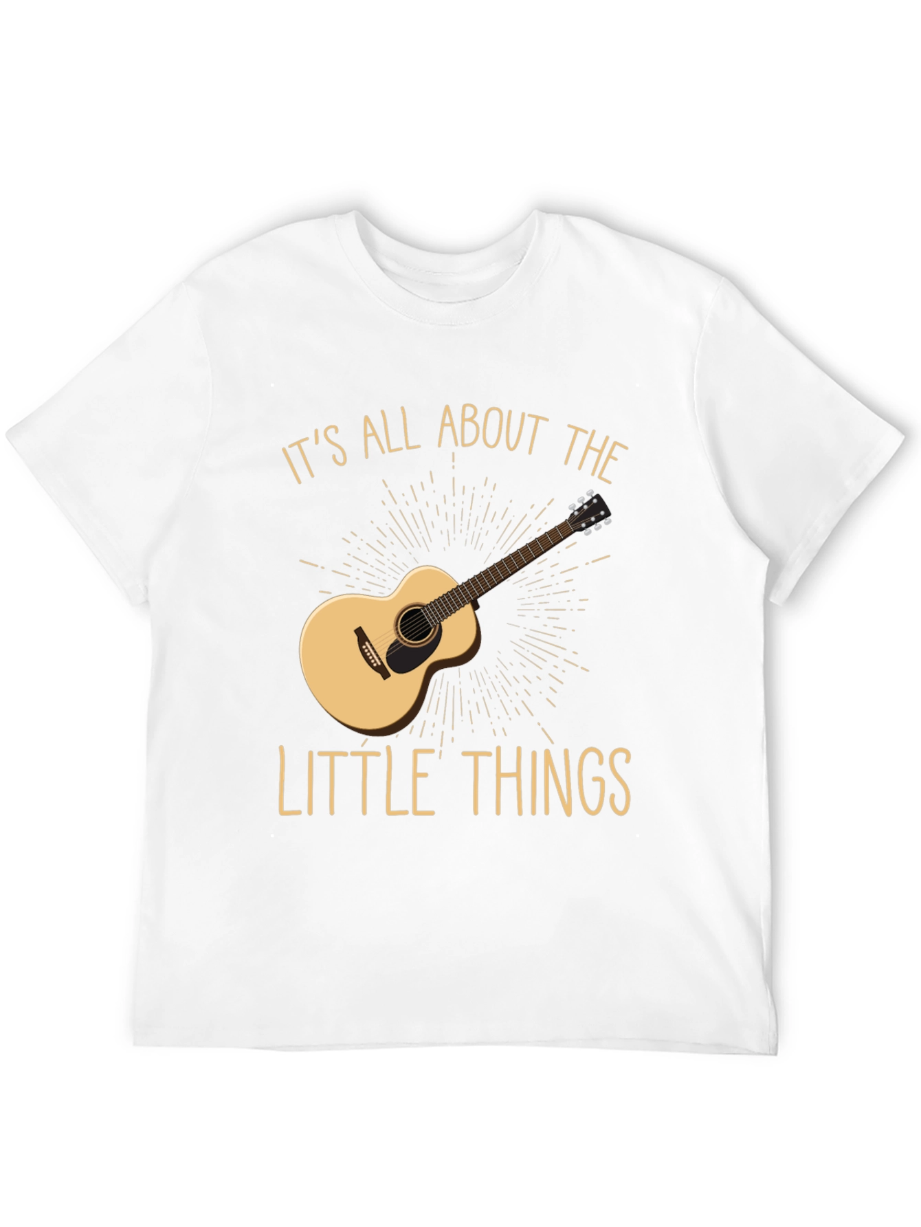 Acoustic Guitar T-Shirt - Its All About The Little Things Tee