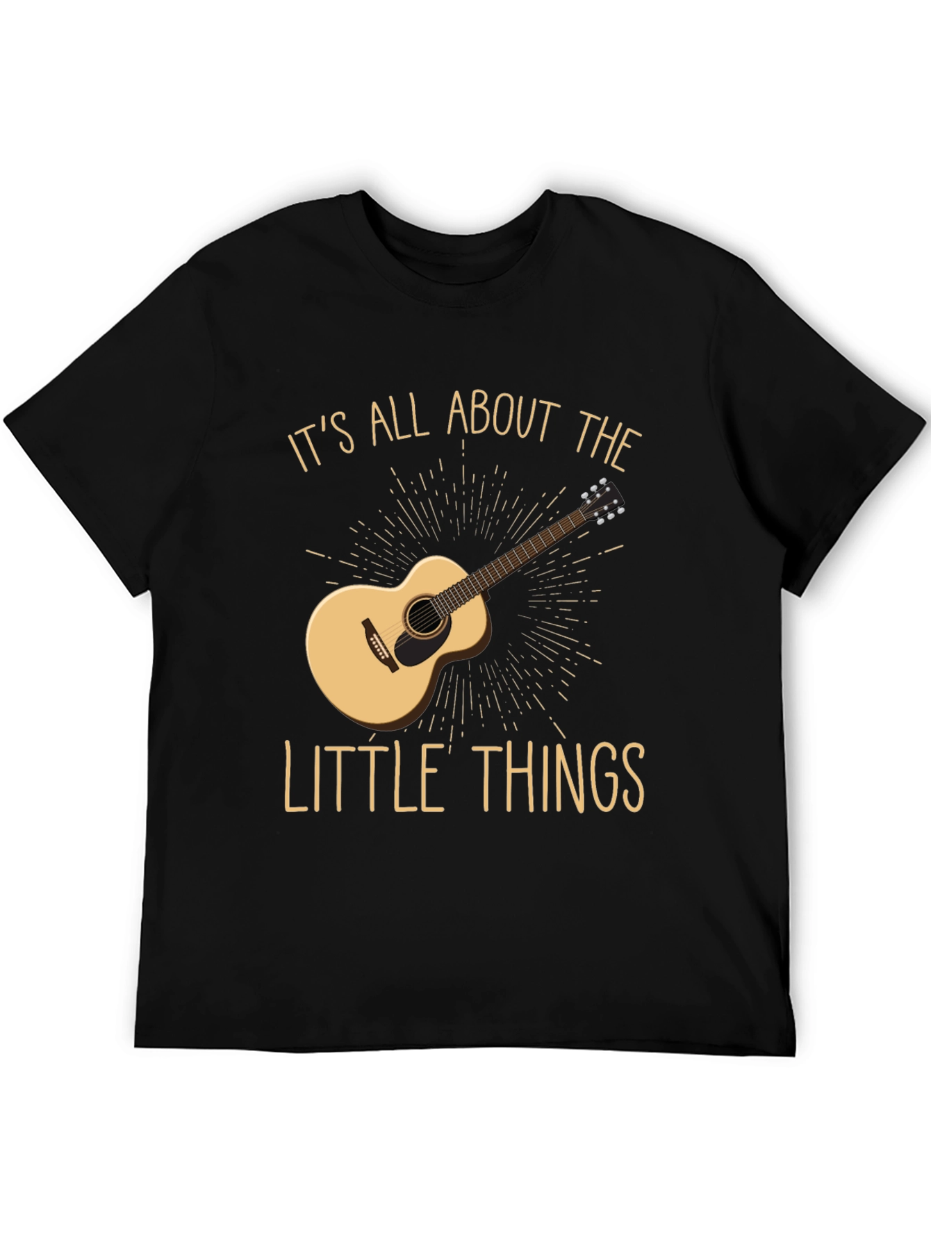 Acoustic Guitar T-Shirt - Its All About The Little Things Tee