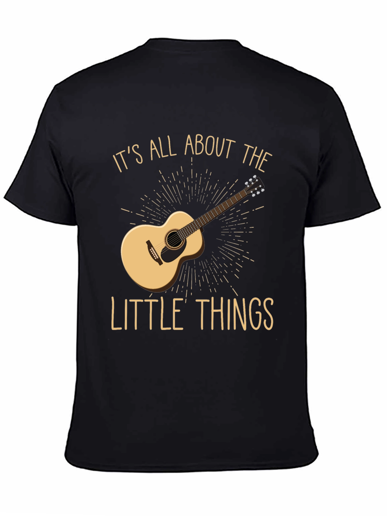 Acoustic Guitar T-Shirt - Its All About The Little Things Tee