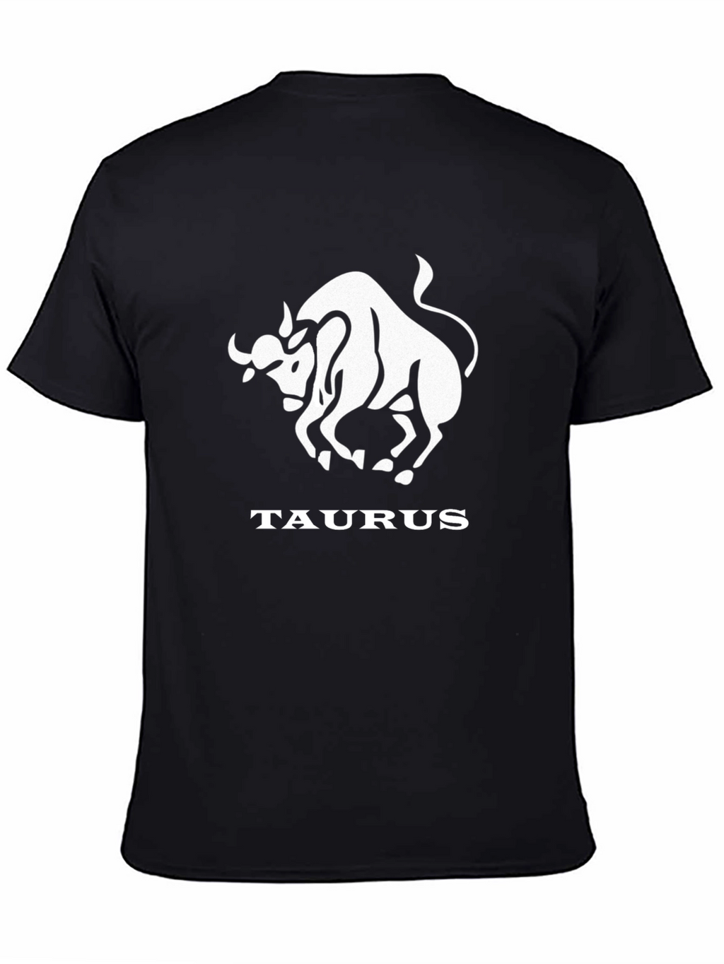 Taurus Zodiac Sign Graphic Tee - Black