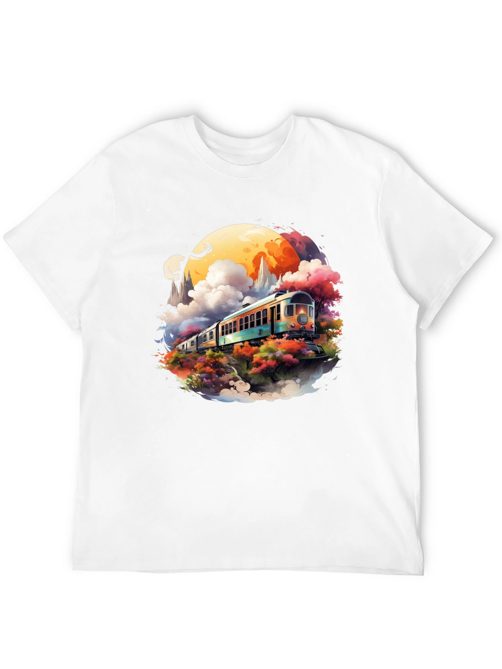 Scenic Train Ride Graphic Tee - Unique Design!