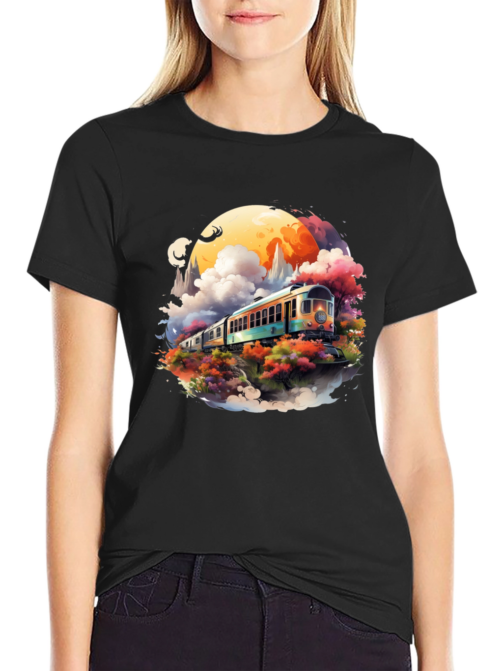 Scenic Train Ride Graphic Tee - Unique Design!