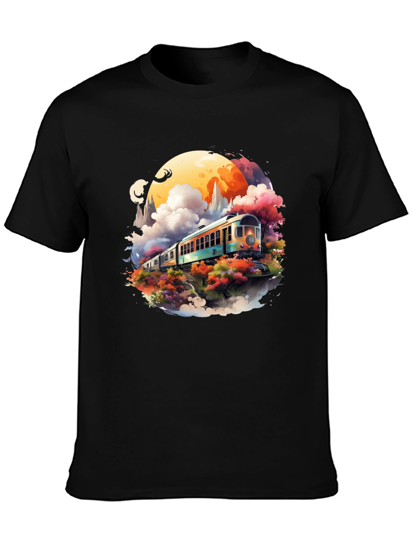 Scenic Train Ride Graphic Tee - Unique Design!