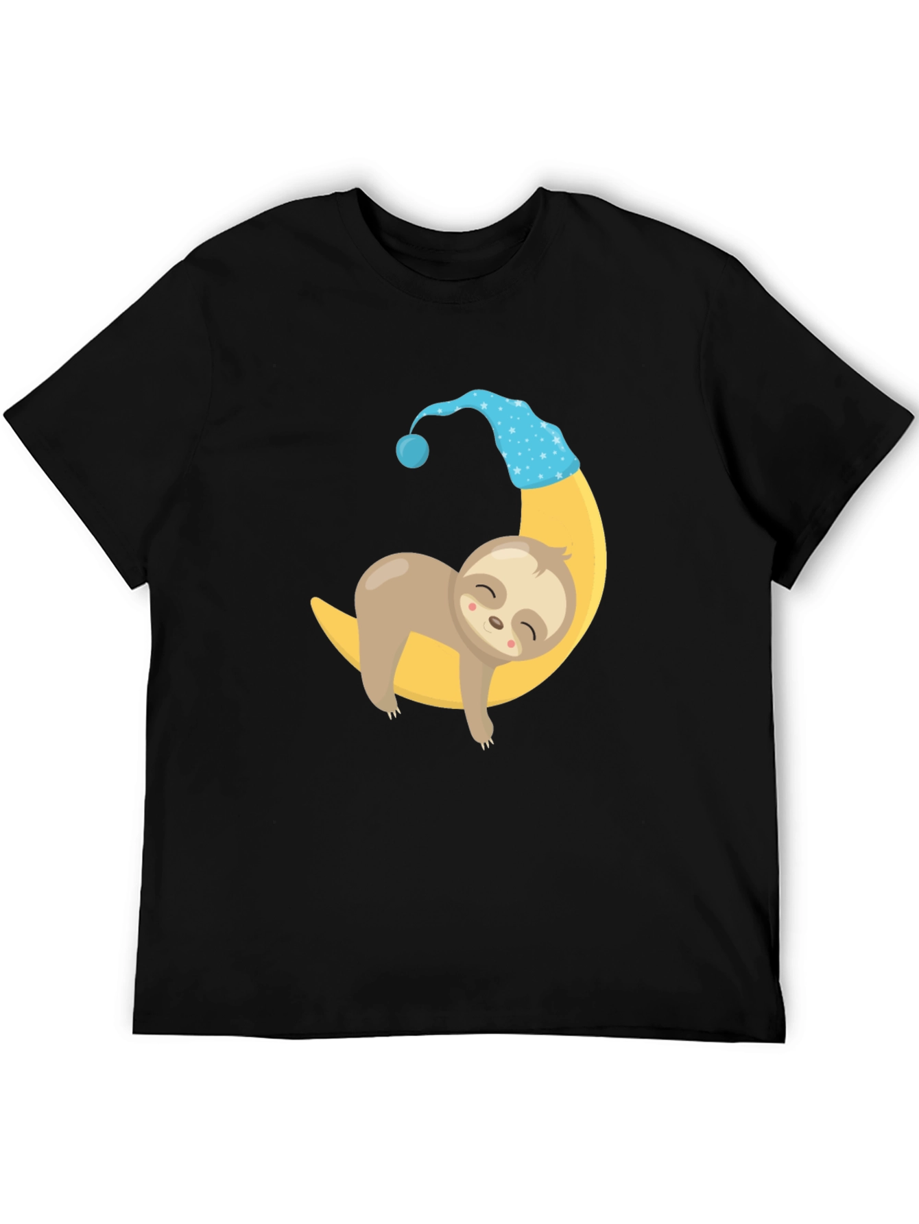 Sleepy Sloth Moon Graphic Tee - Comfortable & Stylish