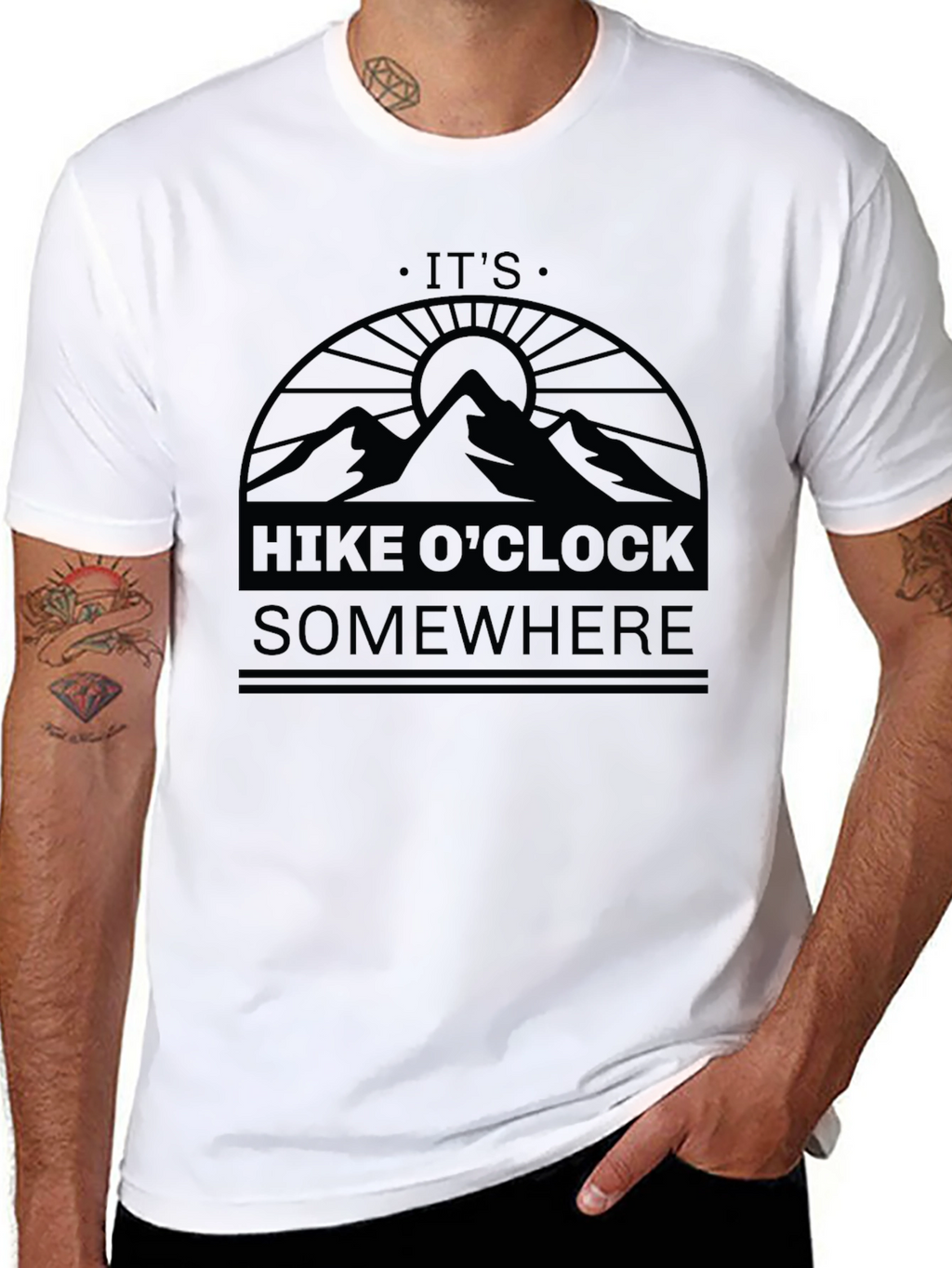 Hike OClock Somewhere Graphic T-Shirt