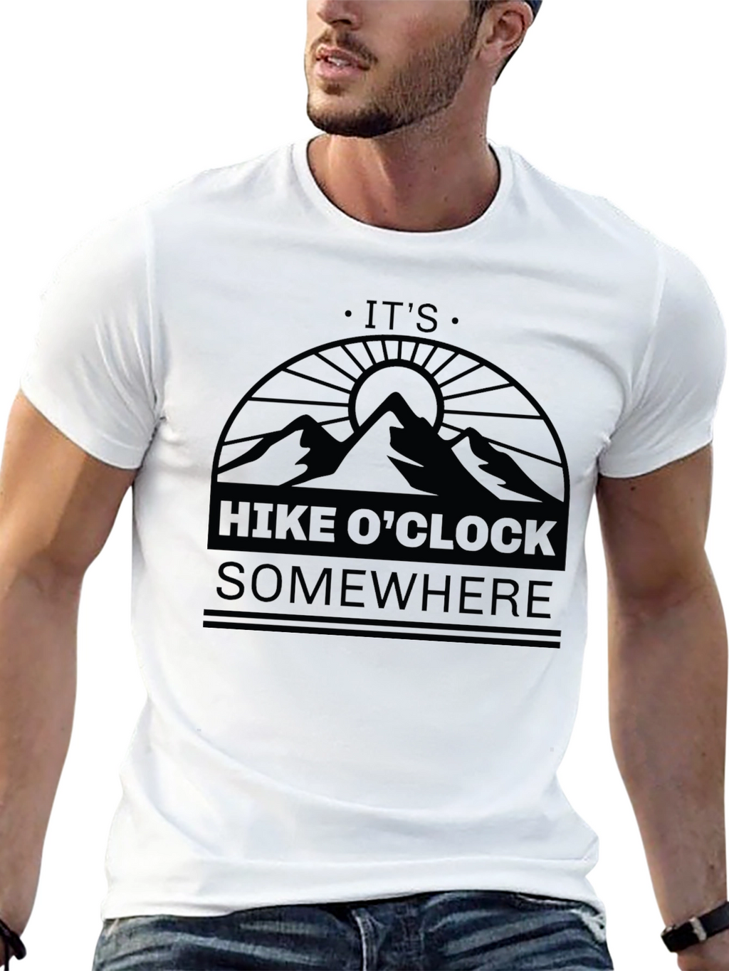 Hike OClock Somewhere Graphic T-Shirt