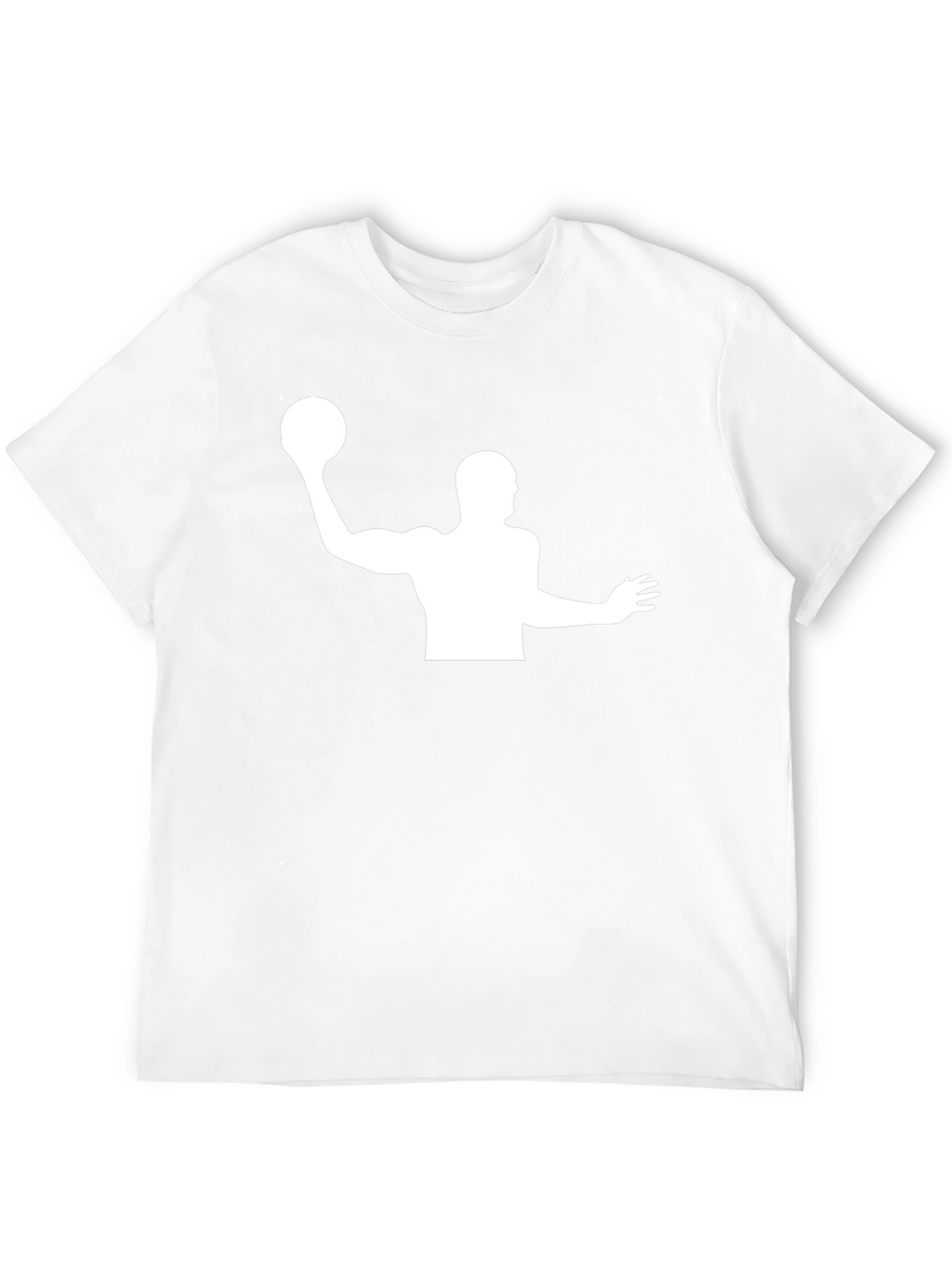 Water Polo Player Graphic T-Shirt - Black