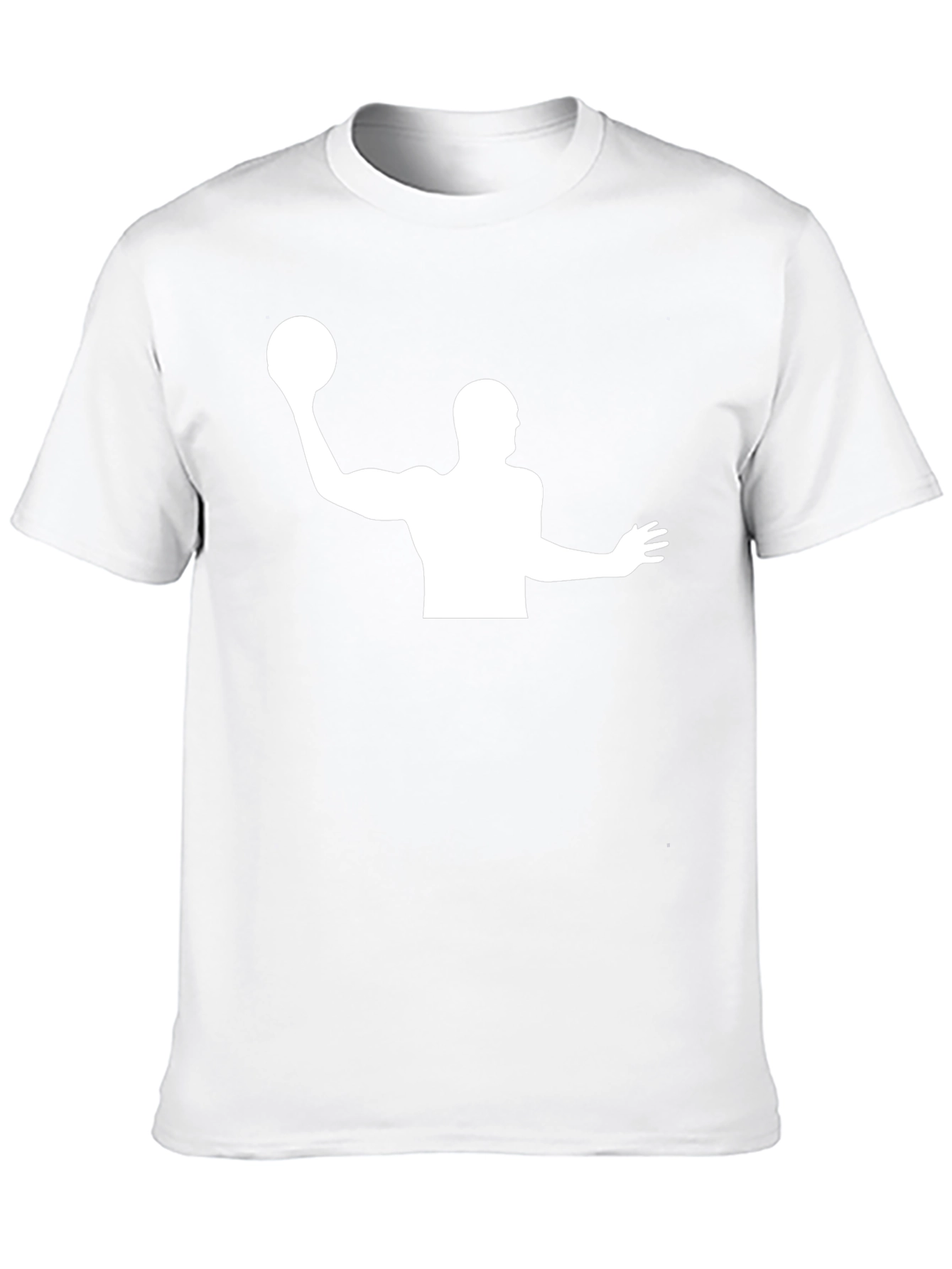Water Polo Player Graphic T-Shirt - Black
