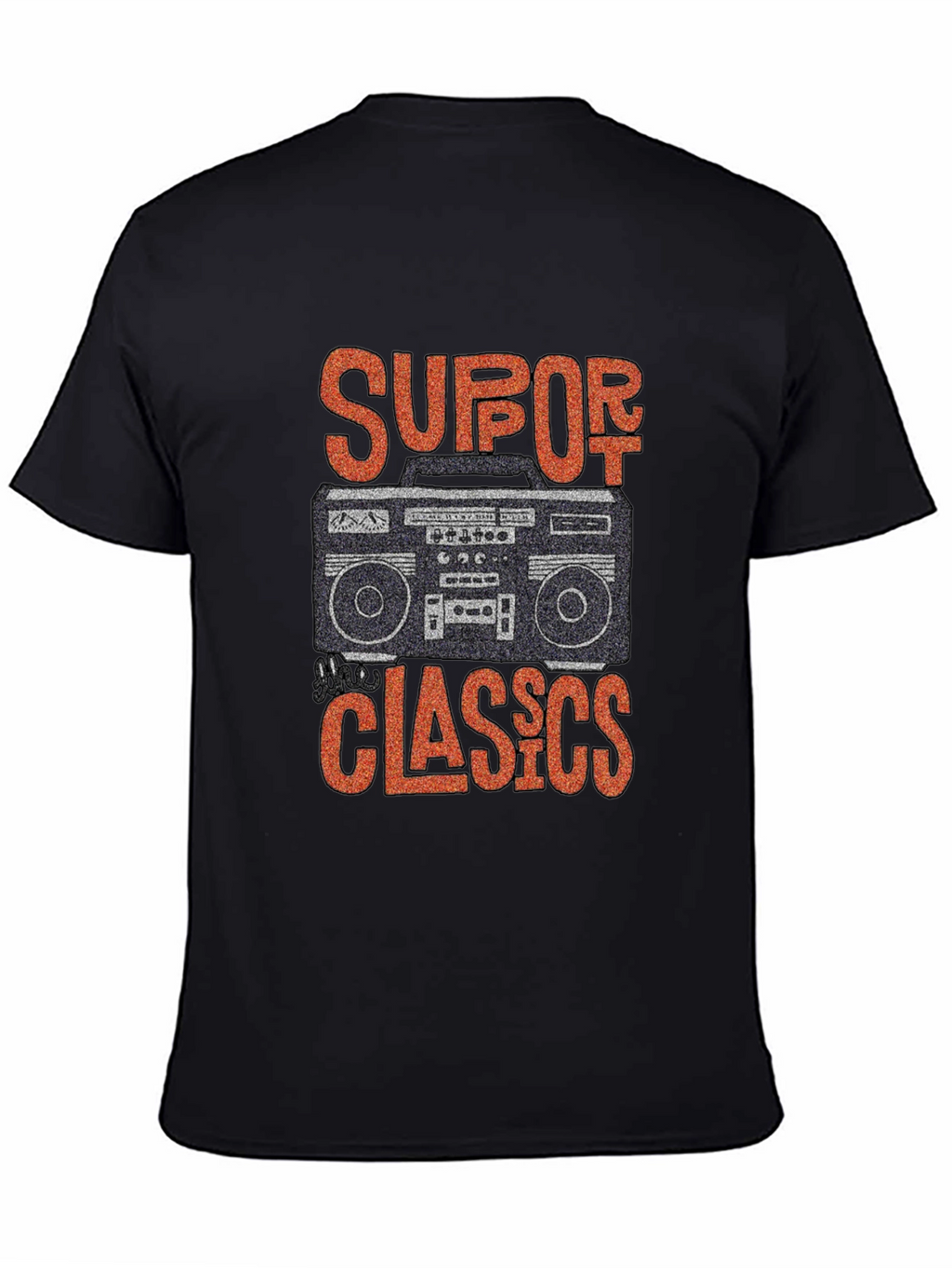Retro Boombox Graphic T-Shirt - Classic Music Lover Tee