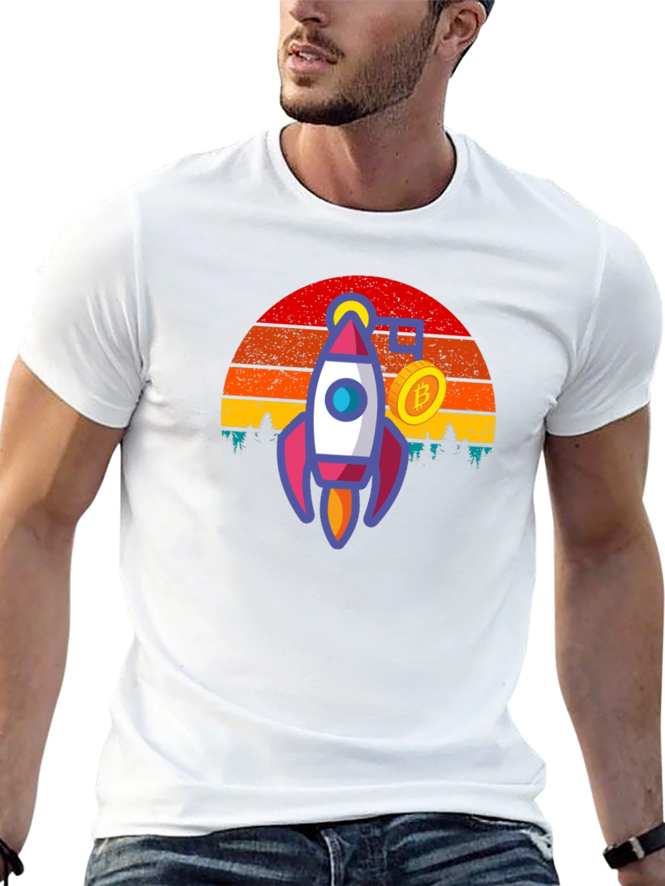Bitcoin Rocket T-Shirt